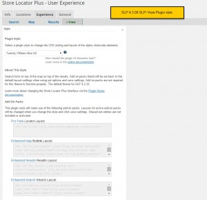 Select your preferred SLP style from Experience/View /Styles drop down