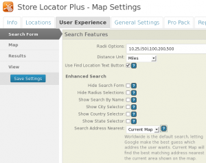 Enhanced Search 4 Search Influence Setting