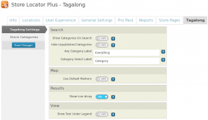 Tagalong 1.1 Admin Settings