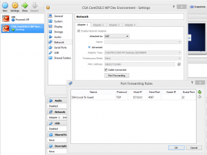 VirtualBox SSH Port Forwarding