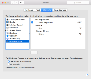 OSX Keyboard Shortcuts
