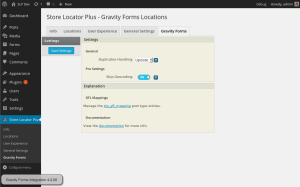 Gravity Forms Integration settings.