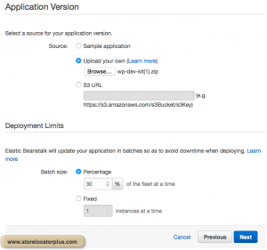 AWS ELB Application Version