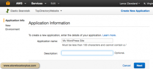 AWS ELB application info